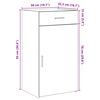 vidaXL Dressoir met lade Artisan Eiken 50 x 42,5 x 93 cm