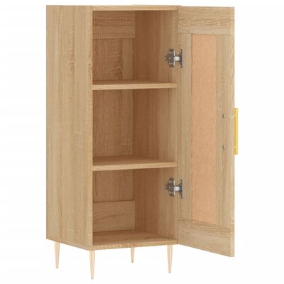 vidaXL Dressoir 34,5x34x90 cm bewerkt hout sonoma eiken