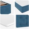 vidaXL Ottoman bed met matras 80x200cm fluweel donkerblauw