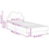 vidaXL Bedframe voor kinderen met hoofdbord Zwart 80 x 200 cm PU