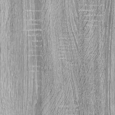 vidaXL Bureau met bijzetkast bewerkt hout grijs sonoma eikenkleurig