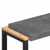 vidaXL Bankkussen Pluche Corduroy Lichtgrijs Diepte 35 cm