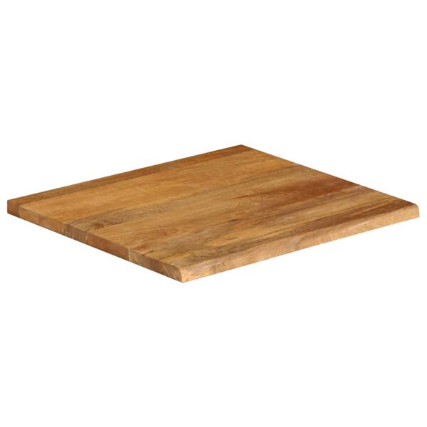vidaXL Tafelblad met natuurlijke rand 80x80x2,5 cm massief mangohout