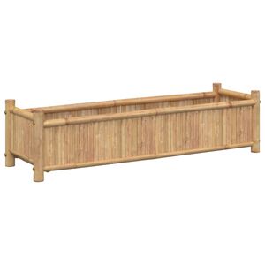 vidaXL Plantenbak 100x30x25 cm bamboe
