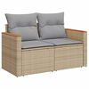 vidaXL Tuinbankenset 8 pcs Beige poly rattan