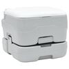 vidaXL Camping Toilet Grijs en Wit 41,5 x 36,5 x 30 cm Polyetheen