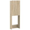 vidaXL Toiletkast ZWOLLE Sonoma Eiken 66 x 25,5 x 190 cm Bewerkt hout