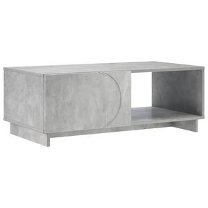 vidaXL Salontafel Betongrijs 95 x 50,5 x 35 cm Bewerkt hout