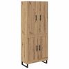 vidaXL Hoge kast 2 pcs Artisan Eiken 69,5 x 34 x 180 cm