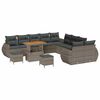 vidaXL Tuin Sofa Set 13 st 12-Aantal zitplaatsen Grijs
