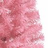 vidaXL Kunstkerstboom met standaard half 180 cm PVC roze
