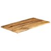 vidaXL Tafelblad met natuurlijke rand 110x60x2,5 cm massief mangohout