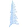 vidaXL Kerstboom met 160 LED Koud Wit 150 cm Acryl