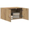vidaXL Wandkast artisanaal eikenkleurig 70 x 42.5 x 40 cm Bewerkt hout
