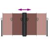 vidaXL Windscherm uittrekbaar 120x600 cm bruin
