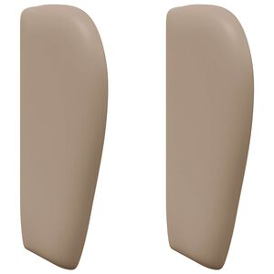 vidaXL Hoofdbord oor Tan 40 x 23 x 6 cm PVC