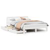 vidaXL Bedframe zonder matras massief grenenhout wit 150x200 cm
