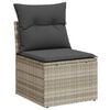 vidaXL Tuin Sofa Set met opslag 8 pcs Lichtgrijs poly rattan
