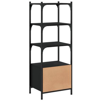 vidaXL Boekenkast 3-laags 41x30x109,5 cm bewerkt hout zwart