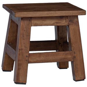 vidaXL Kruk Naturel 26 x 26 x 26 cm Mahoniehout