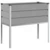 vidaXL Plantenbak Lichtgrijs 100 x 45 x 90 cm Gegalvaniseerd staal