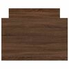 vidaXL Bedframe met hoofd- en voeteneinde bruin eikenkleur 90x190 cm