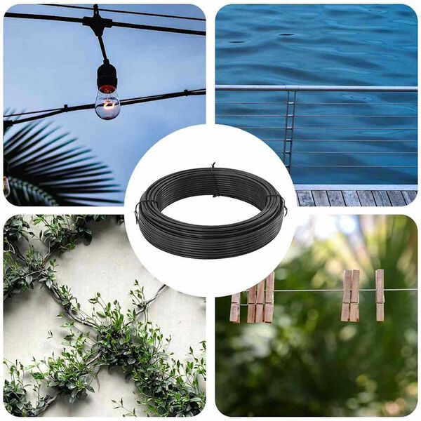 vidaXL Hek binddraad Antraciet 25 m Staal