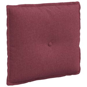 vidaXL Rugkussen Wijnrood 50 x 19 x 45 cm Stof