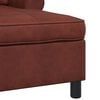 vidaXL Chaise Lounge Glanzend Bruin 91 x 157 x 91 cm Antiek PU
