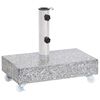 vidaXL Parasolvoet 45x25x8 cm graniet lichtgrijs