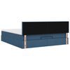 vidaXL Ottoman bed met matras 180x200cm stof blauw