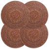 vidaXL Zeegroene placemats 4 st Bruin 100% Zeegras