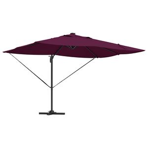 vidaXL Parasol 352 x 251 x 265 cm Polyester en Aluminium Bordeaux Rood