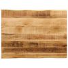 vidaXL Tafelblad met natuurlijke rand 90x60x2,5 cm massief mangohout