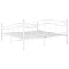 vidaXL Bedframe metaal wit 180x200 cm