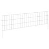 vidaXL Tuin omheining met palen 12 pcs 115 x 30 cm Mesh Zilverkleurig