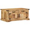 vidaXL Salontafel met lade Bruin 90 x 50 x 40 cm Massief mangohout