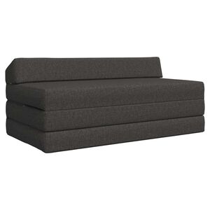vidaXL Vouwbare Sofa Bed Matras Donkergrijs 120 x 60 x 49 cm Stof