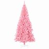 vidaXL Kerstboom met 300 LED met standaard Roze 240 cm PVC