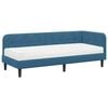 vidaXL Hoekbedframe Blauw 80 x 200 cm Fluweel