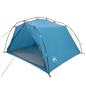 vidaXL Tunneltent 4-persoons Blauw 185T Polyester met PU Coating