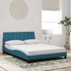 vidaXL Bedframe zonder matras "Hanko" fluweel blauw 140x190 cm