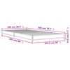 vidaXL Bedframe bewerkt hout en metaal grijs sonoma eiken 100x200 cm