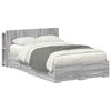 vidaXL Bedframe met opslag Grijs Sonoma 120 x 190 cm Bewerkt hout