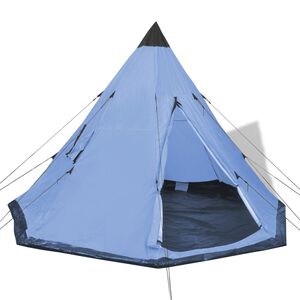 vidaXL Tent 4-persoons blauw