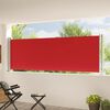 vidaXL Tuinscherm uittrekbaar 117x600 cm rood