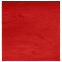 vidaXL Vloerkleed OVIEDO laagpolig 120x120 cm rood