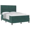 vidaXL Boxspringbed met hoofdeinde Donkergroen 160 x 200 cm Fluweel