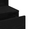 vidaXL Kaptafel met lade Zwart eiken 80 x 41 x 144,5 cm Bewerkt hout