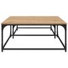vidaXL Salontafel 2 pcs Artisan Eiken Bewerkt hout